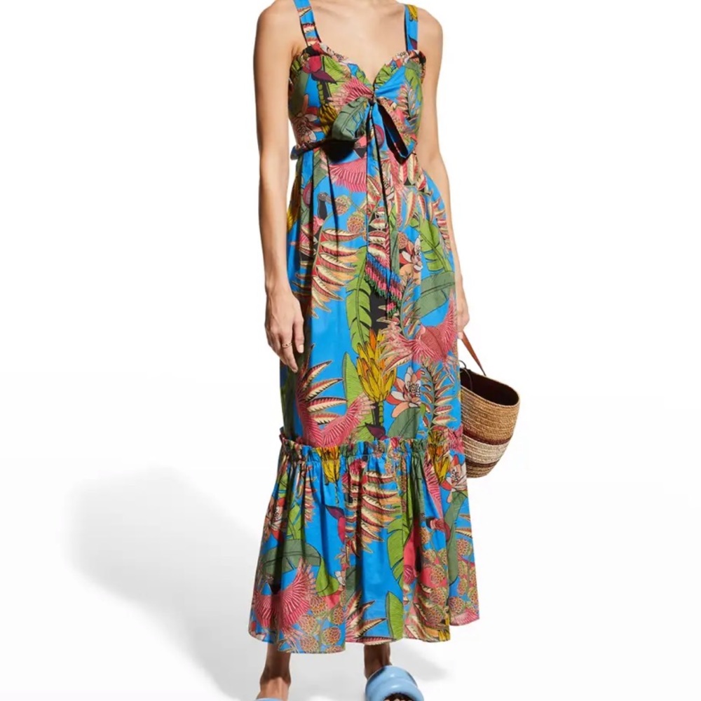 Farm Rio Totally Tuiuiu Maxi Dress